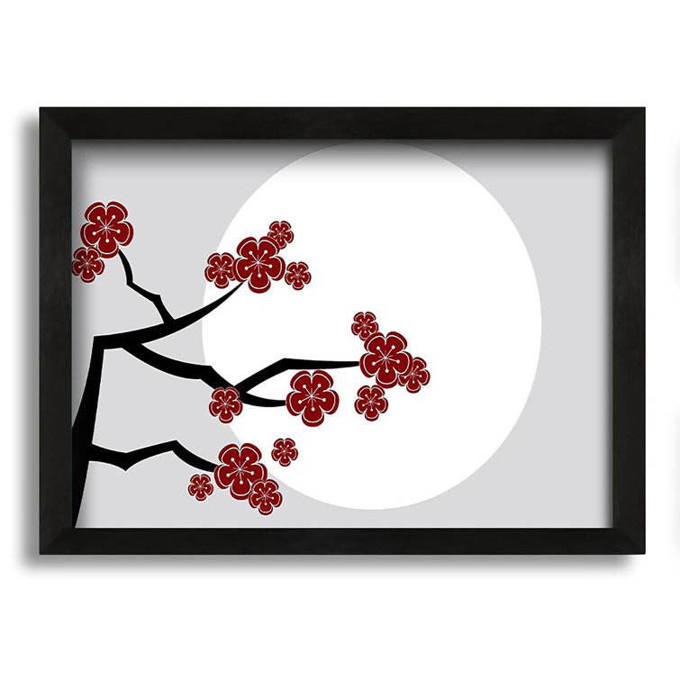 ClassicLiving The Red Flowering Tree Picture Frame Graphic Art on